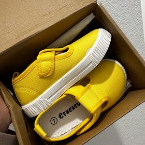Kids Yellow Canvas Shoes